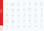 design custom minimalist outline icons